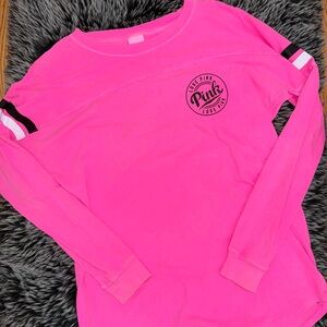 Pink Logo Long Sleeve T